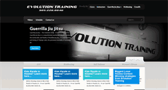 Desktop Screenshot of evolutiontraining.org